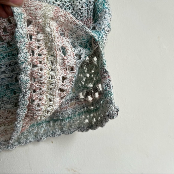 Free People Ring Of Roses Crochet Sweater size Large - Picture 12 of 13